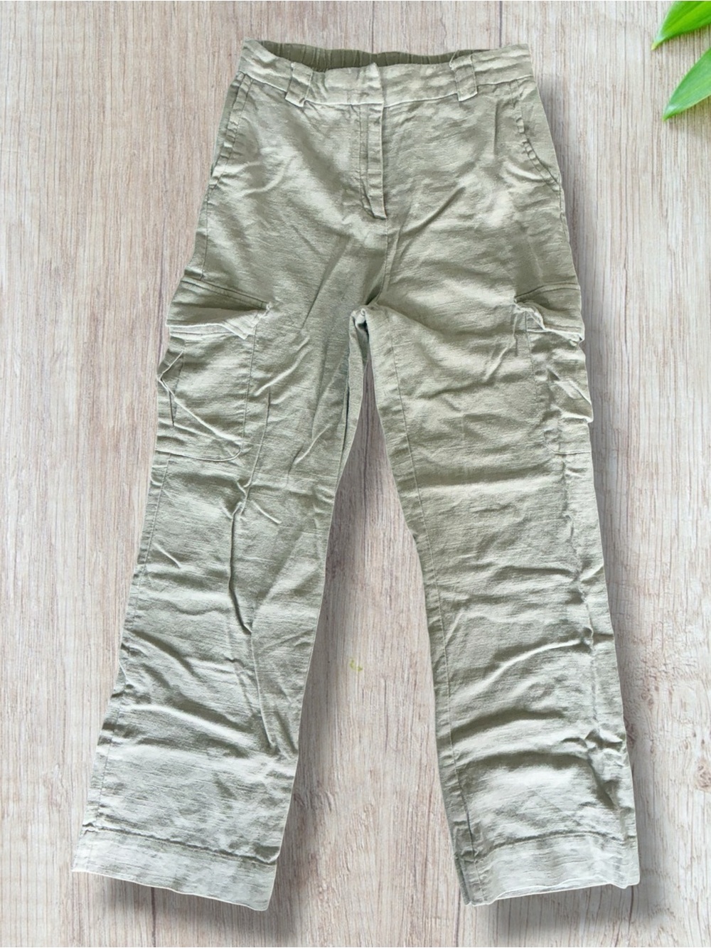 House of Harlow 1960 Linen Blend Cargo Pants Size 6